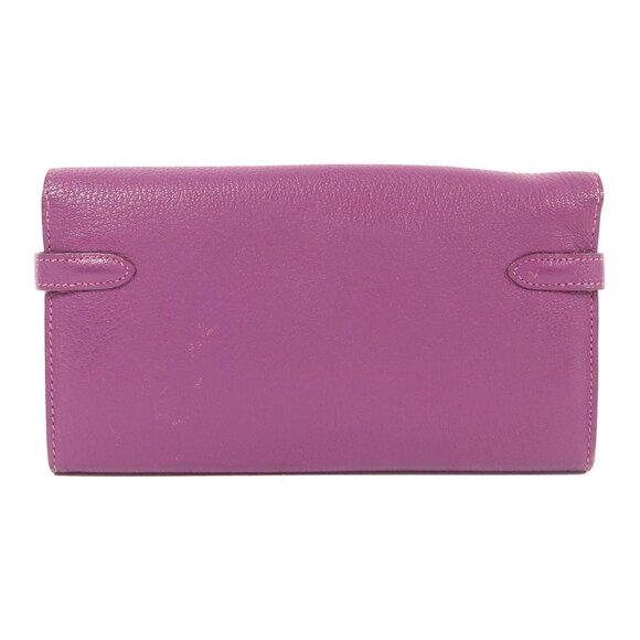 ❤️HERMES Kelly Long Wallet - Purple❤️ - Picture 2 of 11